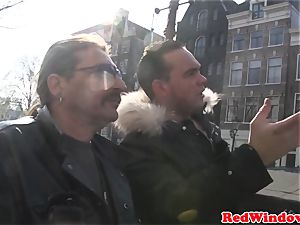 Amsterdam escort deep throats customer
